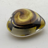 Black and Yellow Tiny Heart Paperweight