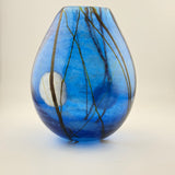 Blue Supermoon Egg Shaped Vase