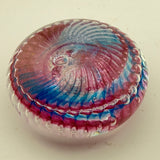 Pink, Turquoise and White Ammonite" and Bubbles Paperweight xii