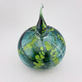 Trailing Leaves Round Flask with Wizard Stopper