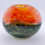 “Sunset"  Oval vase (second)