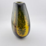 Yellow "Trees" Oval Vase