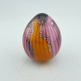 Pink, Orange and Grey Easter Egg Paperweight