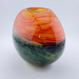 “Sunset"  Oval vase (second)