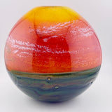 Large Coral Sky Landscape Vase