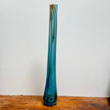 Very tall, turquoise, single stem vase (second)