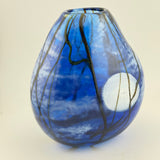 Blue Supermoon Oval Vase