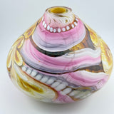 Pink, Jade, Amber and White Journey Vase (slight second)