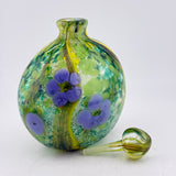 “Hedgerow” Stoppered Flask -Periwinkle