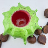 Green and Red Sweet Chestnut Bowl I