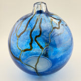Blue Supermoon Round Bud Vase
