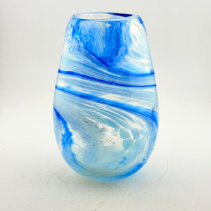 Pale Blue, Blue & Turquoise  "Demo" Vase xxxiii