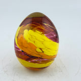 Yellow, Orange and Ruby Easter Egg Paperweight