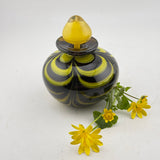 Black and Yellow Trailed and Feathered Scent Bottle (Celandine) ii