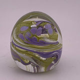 Green and Lilac Paperweight