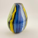 Yellow Icelandic River Oval Vase