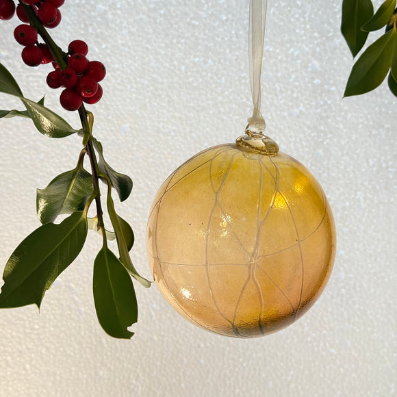 Apricot, Trailed Christmas Bauble xi