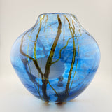 Blue Supermoon Large Round Vase
