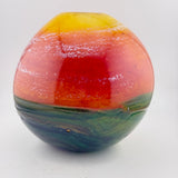 Large Coral Sky Landscape Vase