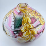 Pink, Jade, Amber and White Journey Vase (slight second)