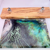 “Down By The River” Flat Panel in Spalted Beech Stand