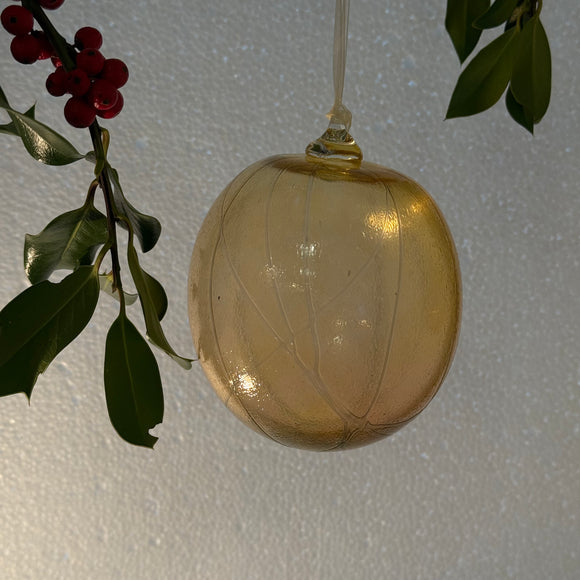 Apricot, Trailed Christmas Bauble xii