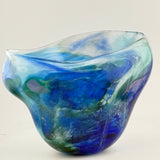 “Abyss” Freeform Open Oval Vase
