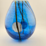 Blue Supermoon Egg Shaped Vase