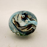 Pale Blue, Brown and White “demo” Paperweight xii