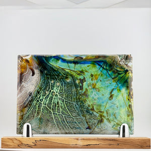 “Down By The River” Flat Panel in Spalted Beech Stand