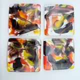 Pair of Cinnabar Moth Coasters