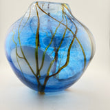 Blue Supermoon Large Round Vase
