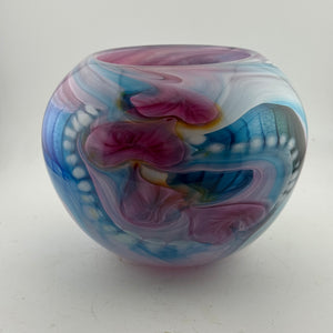 Pink, Blue, Amber and White Journey Rosebowl