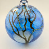 Blue Supermoon Round Bud Vase