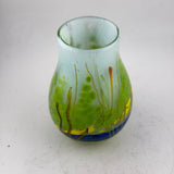 Yellow, Blue and Green “Riverbank”  Posy Vase