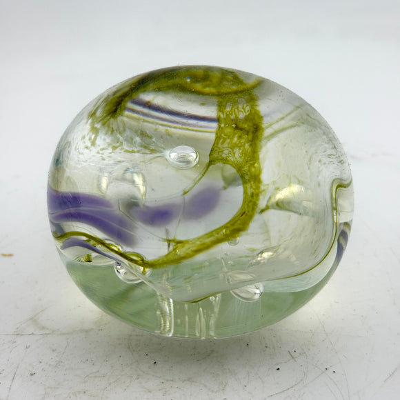 Dusky Green, Lilac and White “demo” Paperweight xxii
