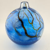 Blue Supermoon Round Bud Vase