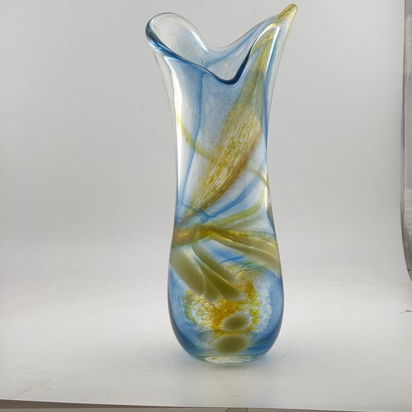 Blue and Amber Freeform  