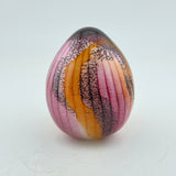 Pink, Orange and Grey Easter Egg Paperweight