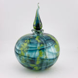 Trailing Leaves Round Flask with Wizard Stopper