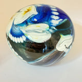 Blue, Turquoise and Amber “Journey”  Paperweight