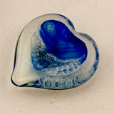 Blue Heart Paperweight