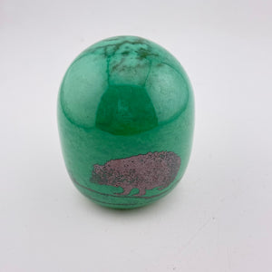 Hedgehog Paperweight in Jade