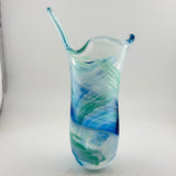 Blue, Jade and Turquoise Freeform  "Demo" Vase xxxxii