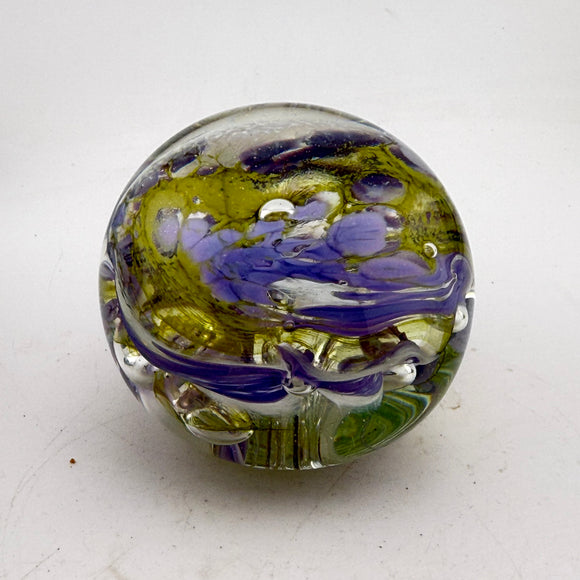 Dusky Green, Lilac and White “demo” Paperweight ix