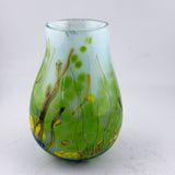 Yellow, Blue and Green “Riverbank”  Posy Vase