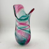 Teal and Pink Freeform  "Demo" Vase xxvi