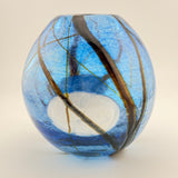 Blue Supermoon Egg Shaped Vase