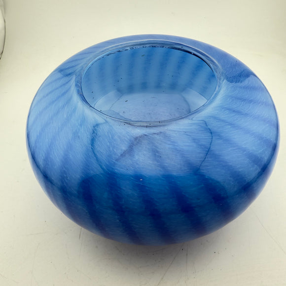 Blue Striped Rosebowl (slight second)