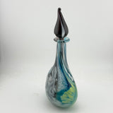 “On the Edge"  Oval Stoppered Flask or Scent Bottle